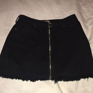 Pacsun black denim skirt
